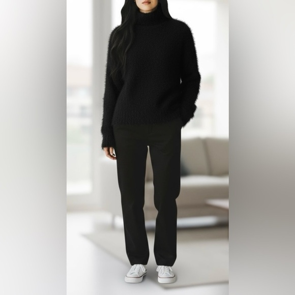 Sanctuary Women's High Neck Fuzzy Sweater Size L - Picture 2 of 15